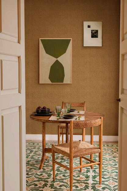 Coordonné behang Yuca Mostaza C00039