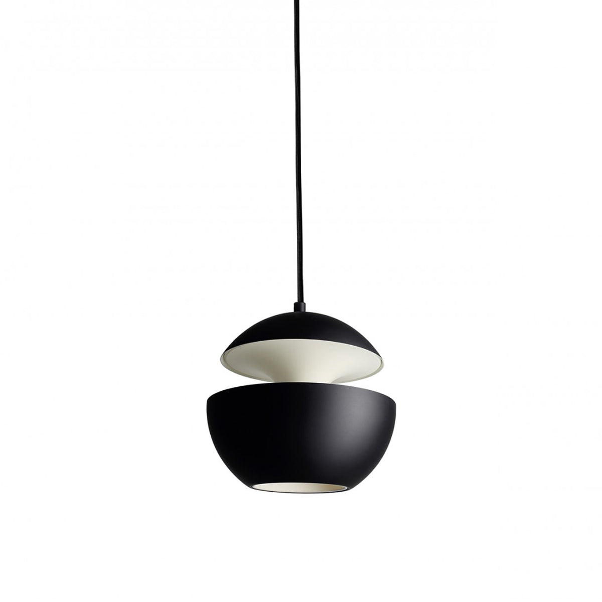 DCW éditions Here Comes the Sun Ø17,5 hanglamp zwart wit