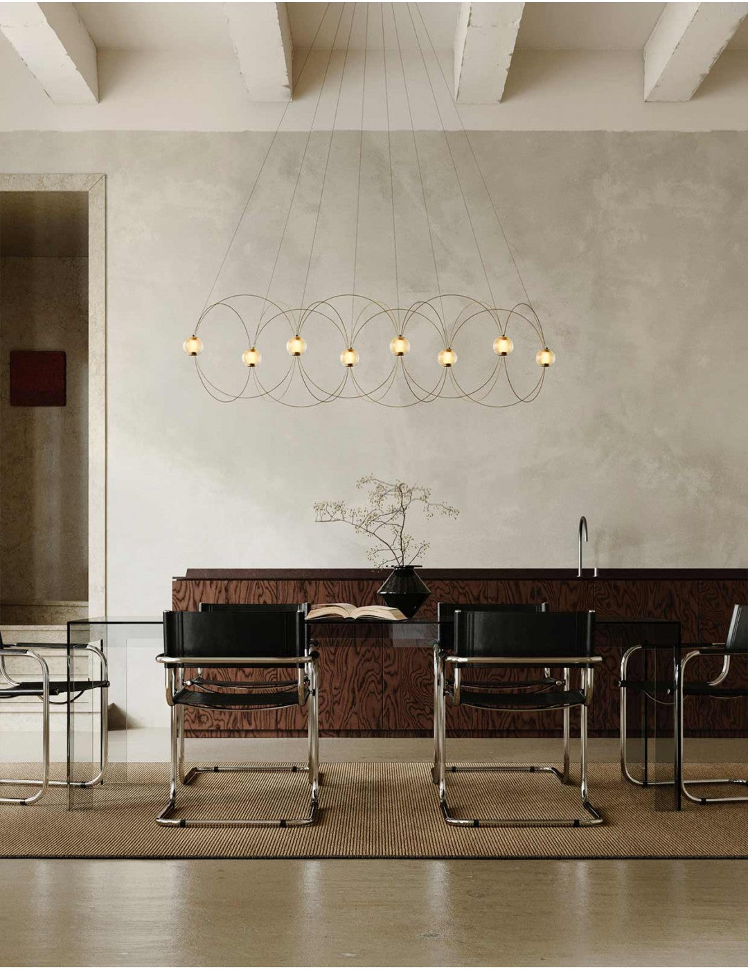 DCW éditions Munari 8 hanglamp goud