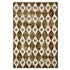 Dusty Deco Cosmico Rug Green, handgemaakt wollen vloerkleed, geometrisch patroon