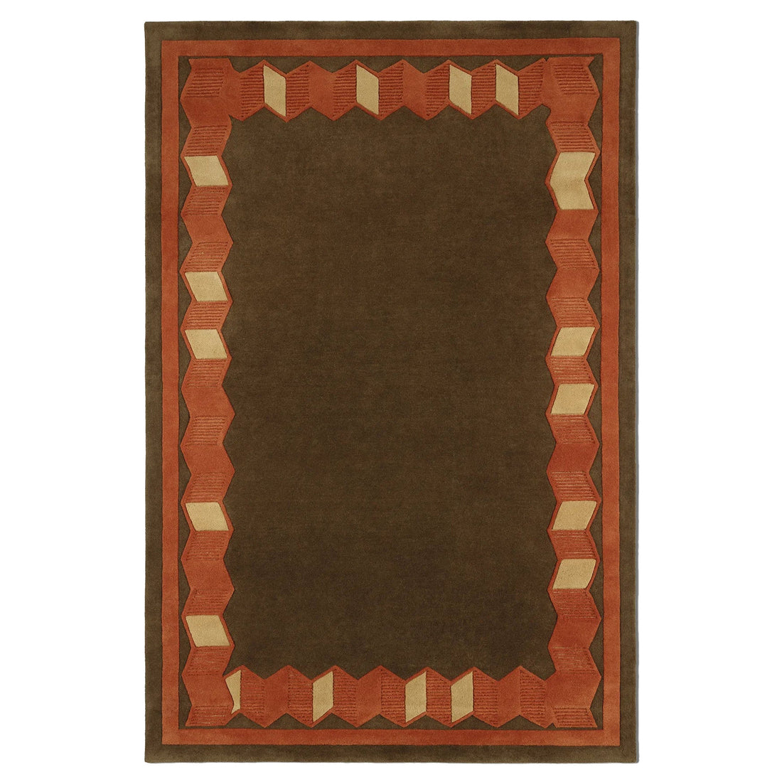 Dusty Deco Origami Rug Olive