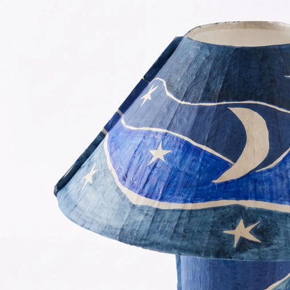 Dusty Deco Luna Blue Paper Table Lamp