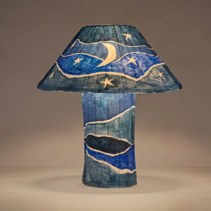 Dusty Deco Luna Blue Paper Table Lamp