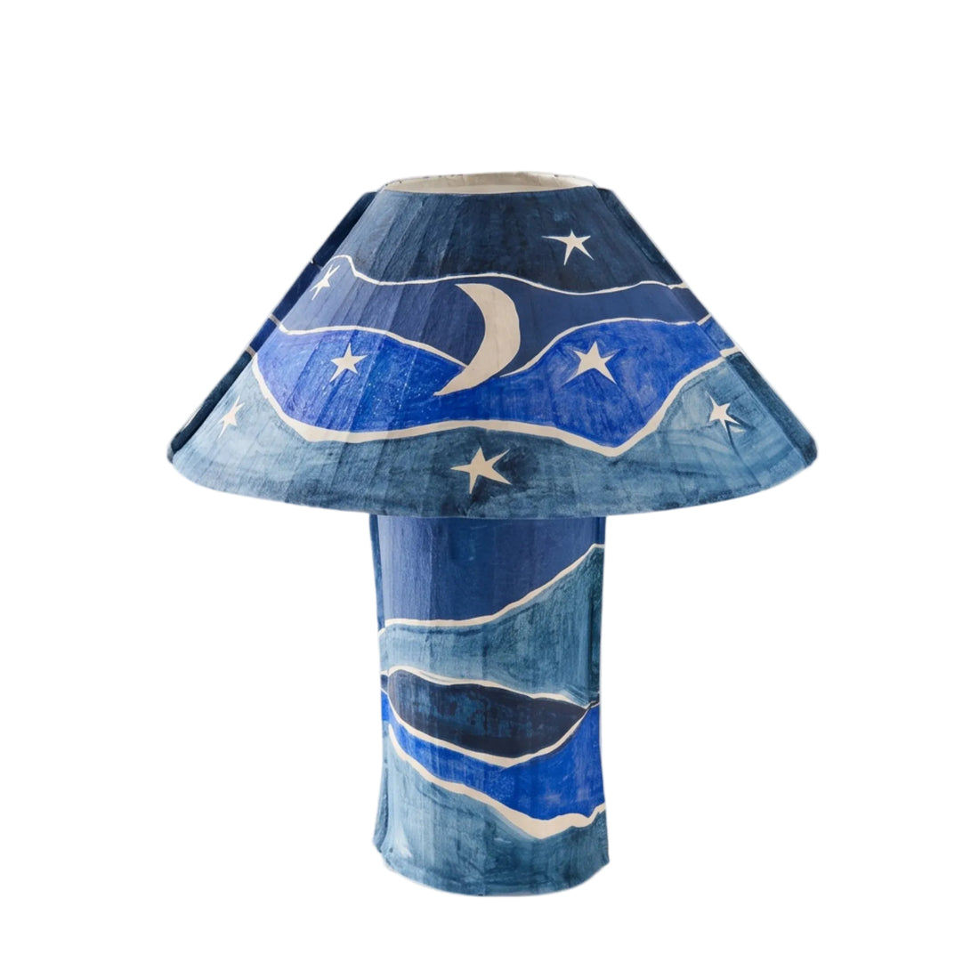 Dusty Deco Luna Blue Paper Table Lamp