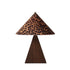 Dusty Deco Pyramid Table Lamp Small Leopard