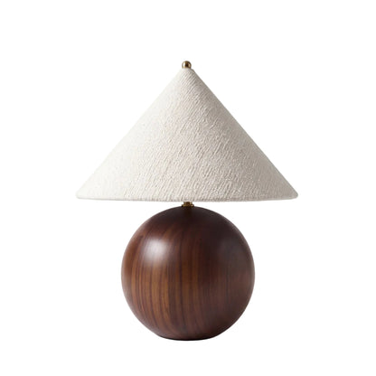 Dusty Deco Sphere Table Lamp White