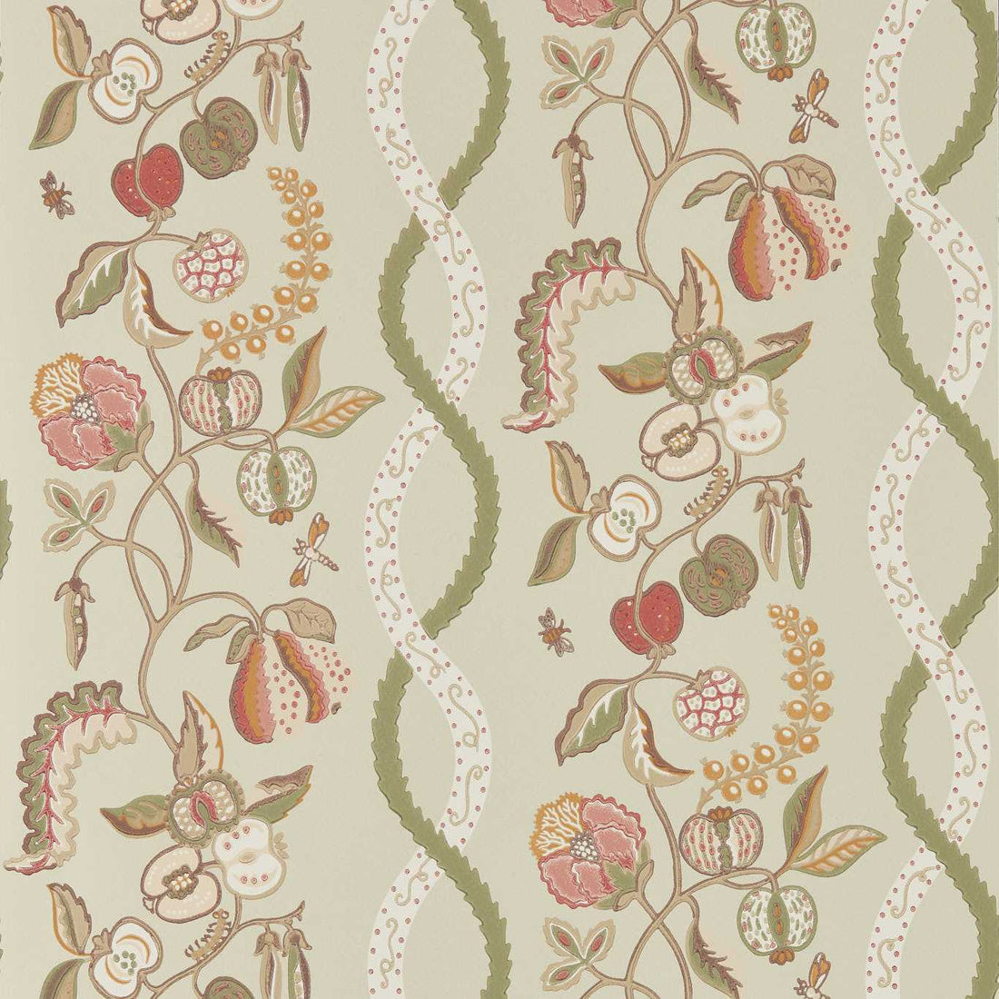 Sanderson Kitchen Garden Olive &amp; Russet 217507