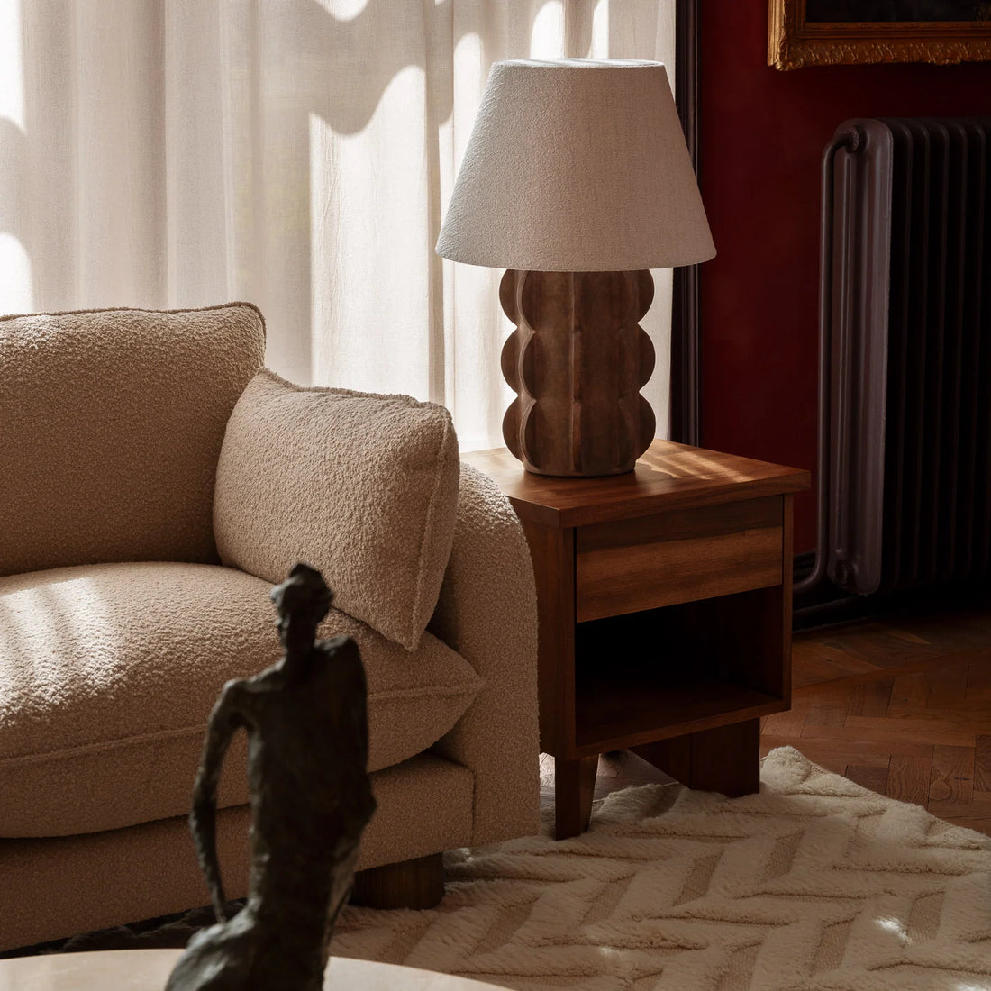 Dusty Deco Arcissimo large brown table lamp