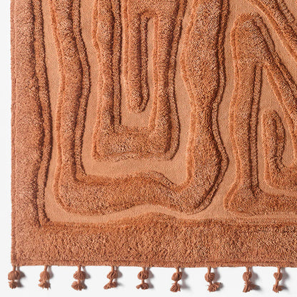 Dusty Deco Beaten Track rug adobe