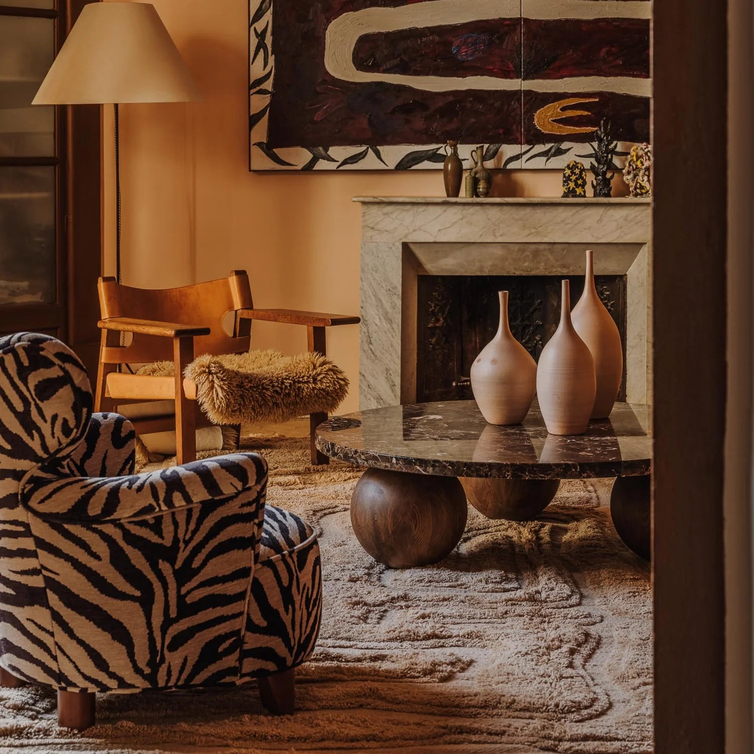 Dusty Deco Beaten Track rug ginger