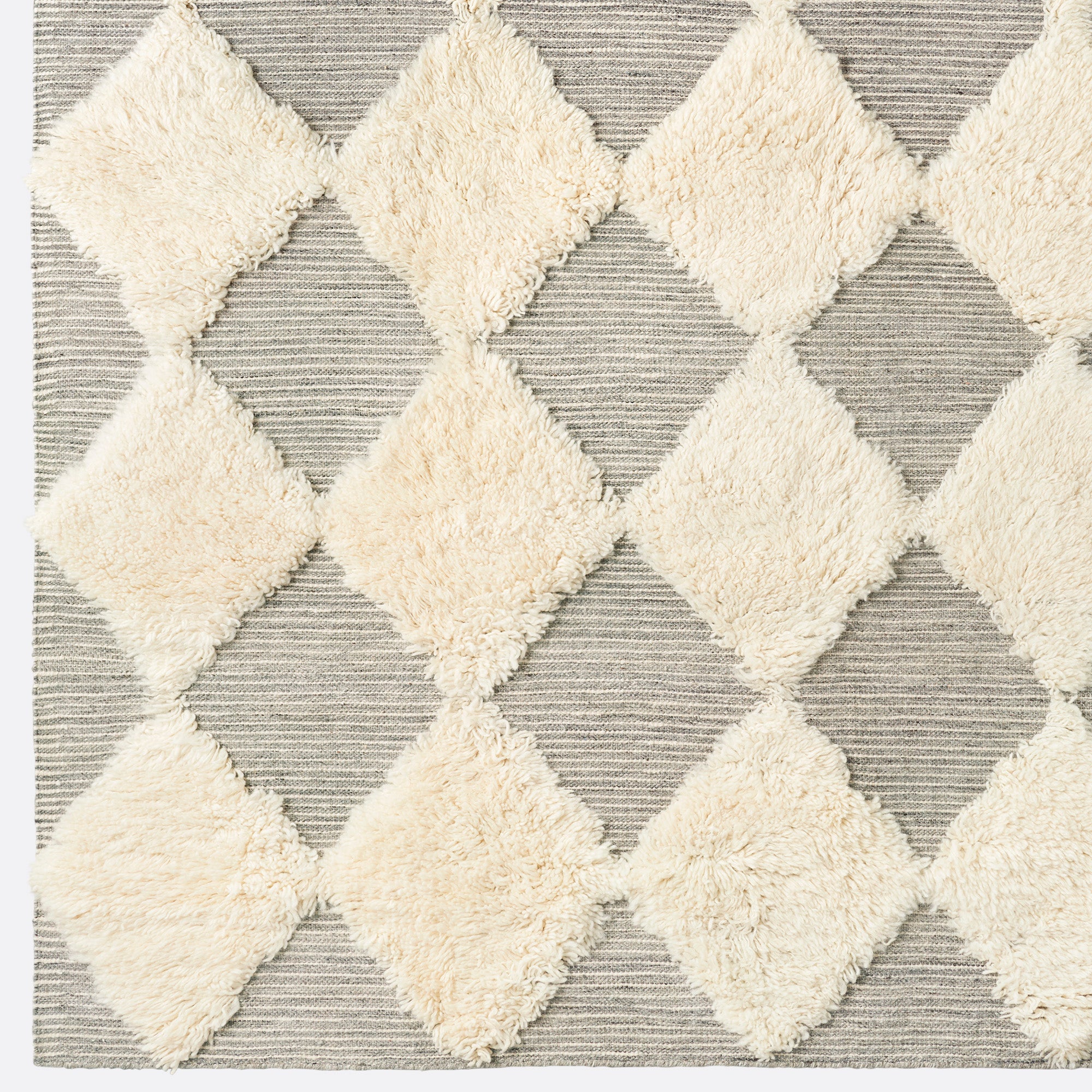 Dusty Deco Chess Rya rug grey