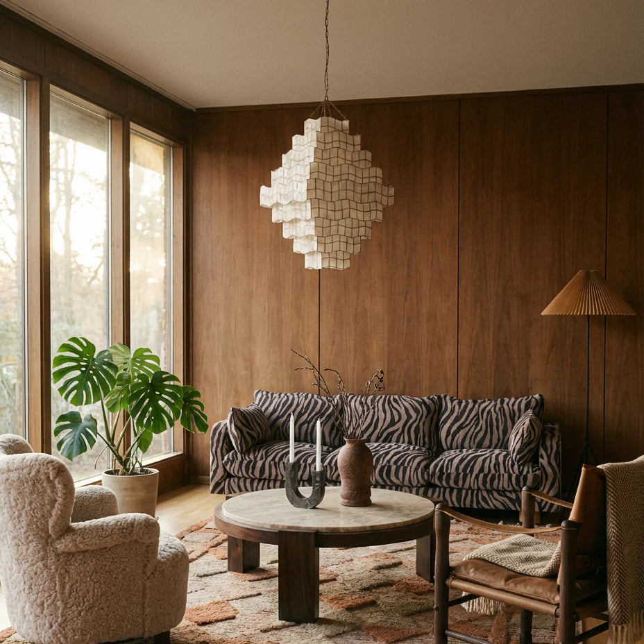 DustyDecoCorneliaceilinglampliving-room-Mid-century-LA
