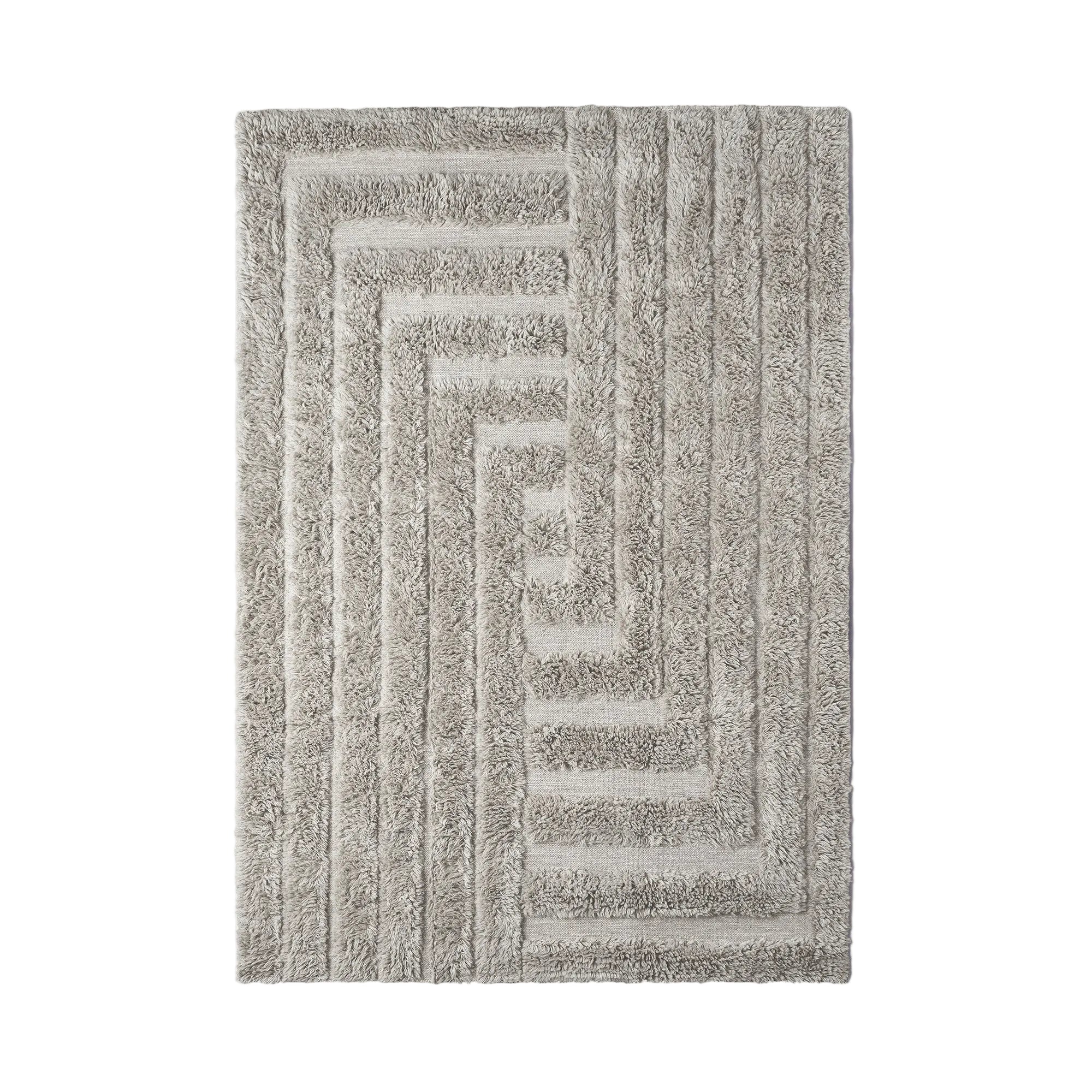 Dusty Deco Labyrinth rug grey
