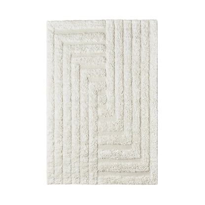 Dusty Deco Labyrinth rug white