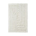 Dusty Deco Labyrinth rug white