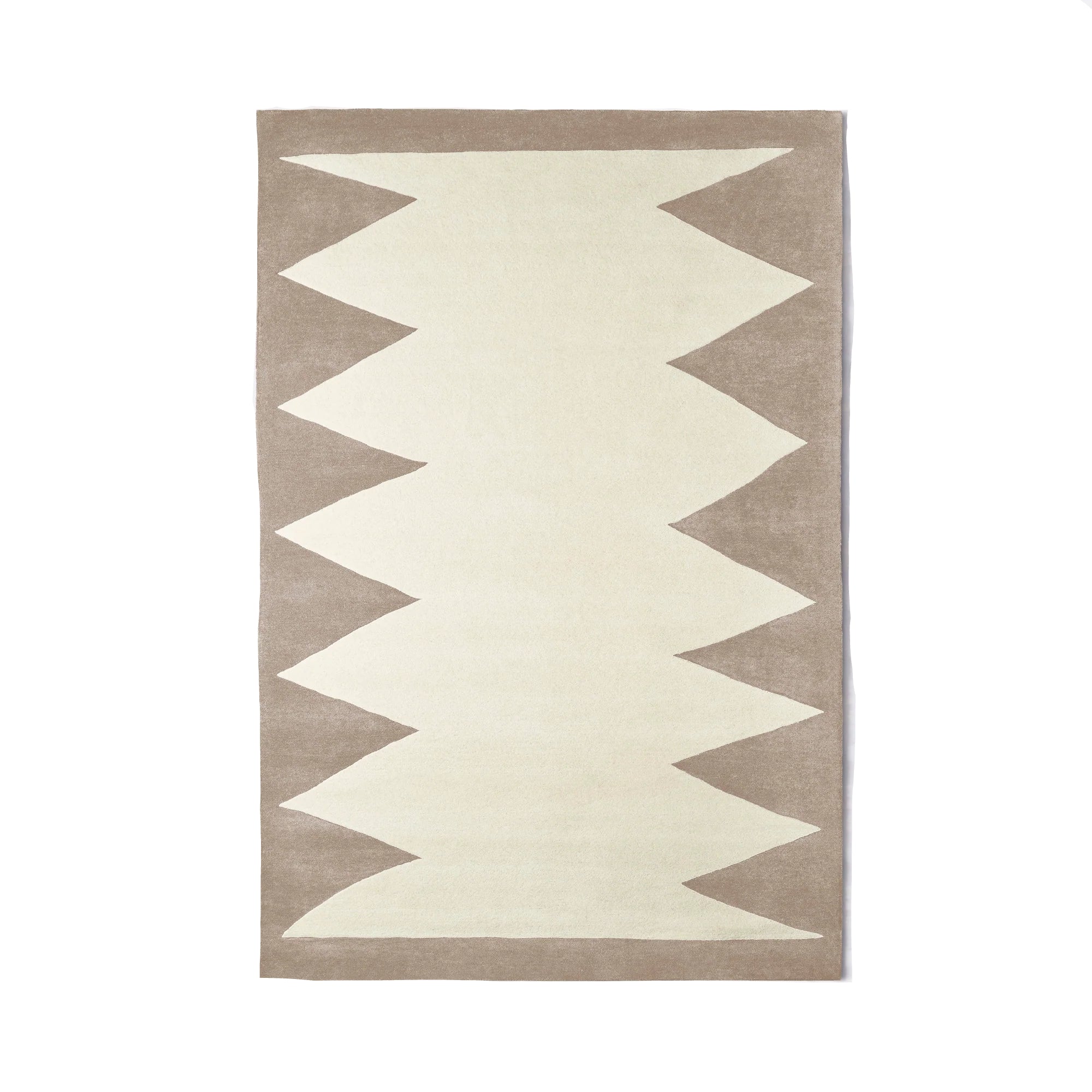 Dusty Deco Zig Zag rug beige