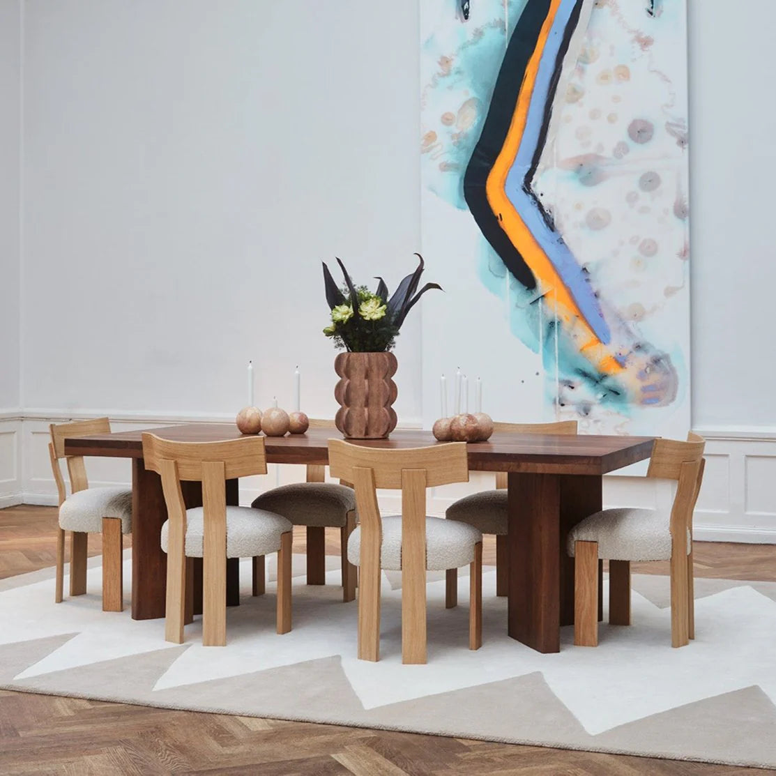 Dusty Deco Zig Zag rug beige