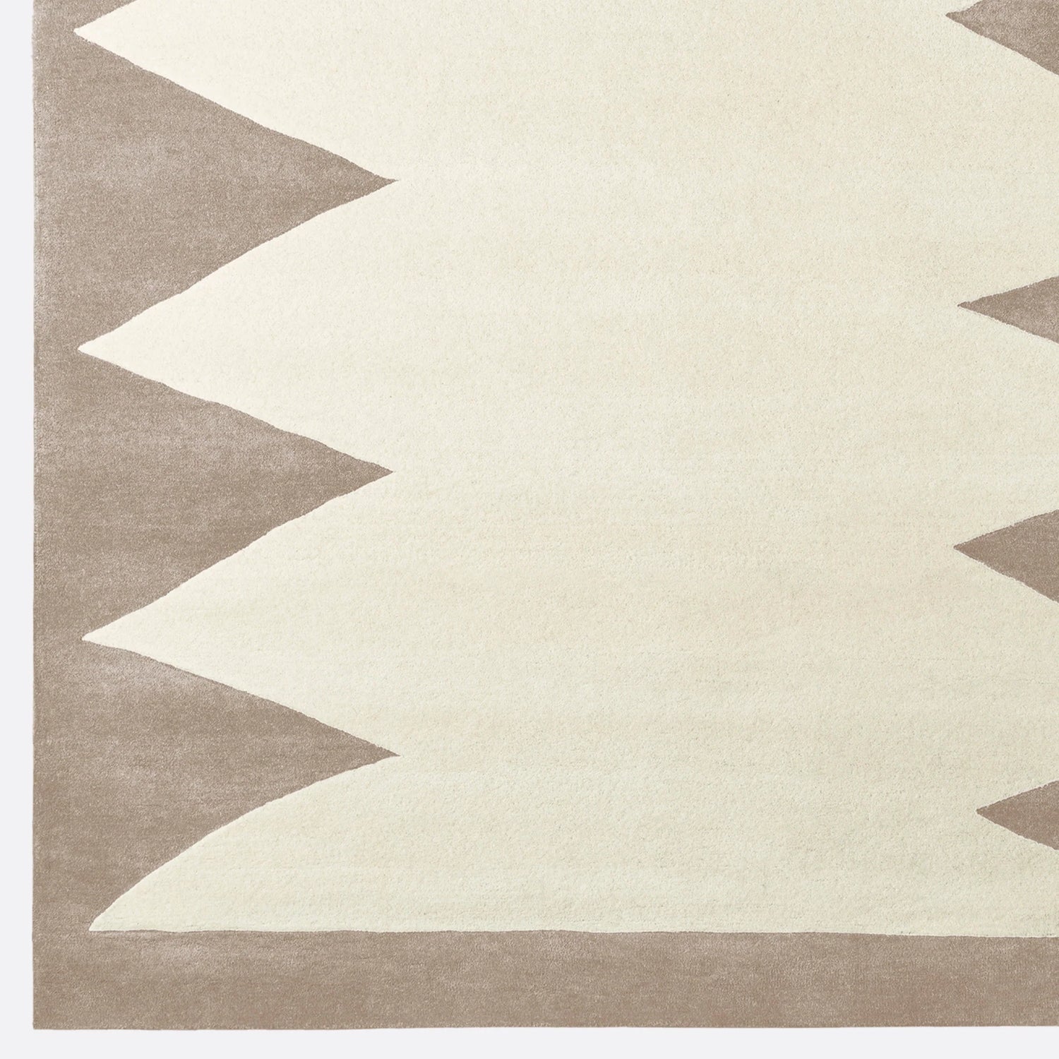 Dusty Deco Zig Zag rug beige
