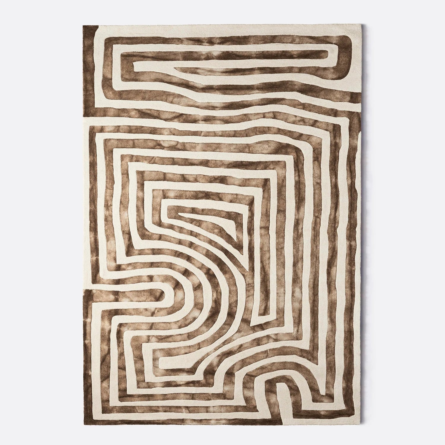 DustyDeco_Psychedelic_Labyrinth_Beige_Rug