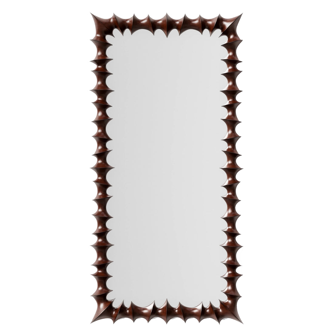 Dusty Deco Brutalist spiegel groot naturel 