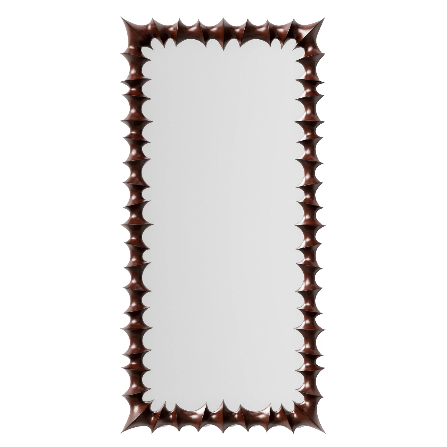 Dusty Deco Brutalist spiegel groot naturel 