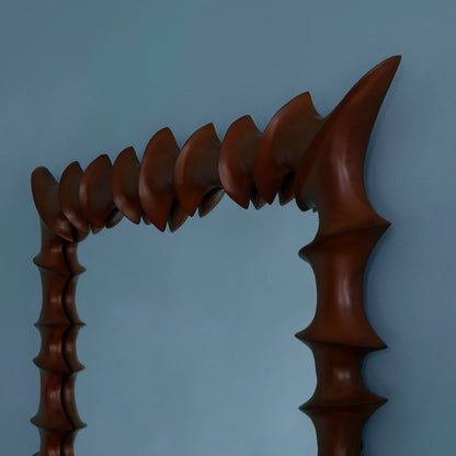 Dusty Deco Brutalist mirror large natural materiaal