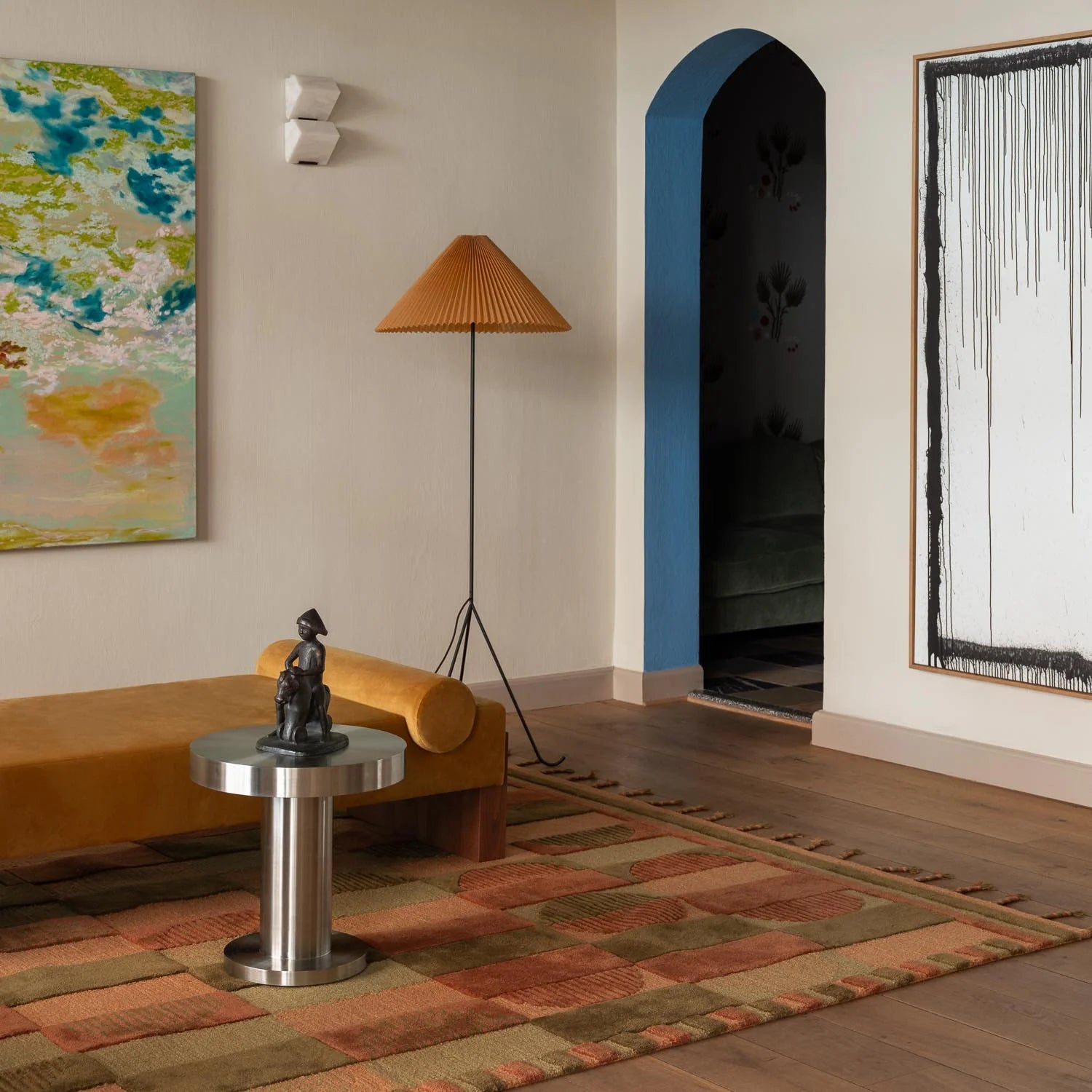 Dusty Deco Murillo rug multi neutral sfeerbeeld