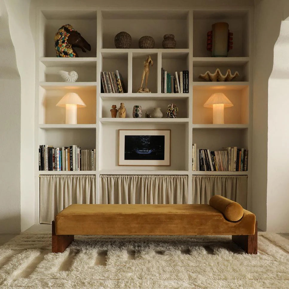 Dusty_Deco_Shaggy_Labyrinth_rug_paperlamp_home