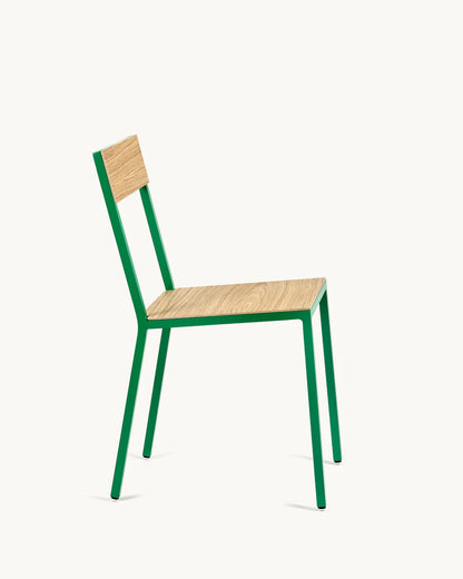 Valerie Alu Chair Wood Green Frame
