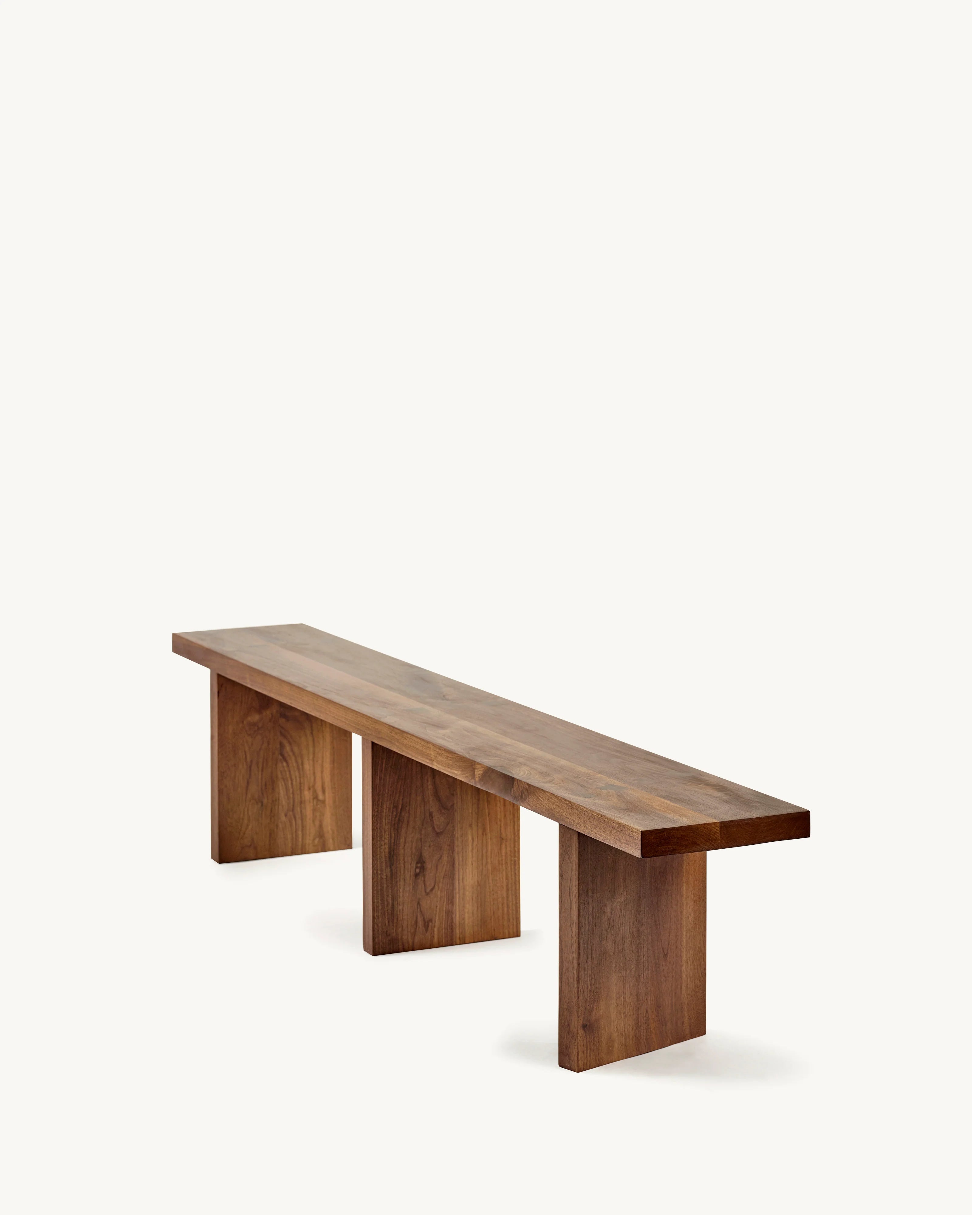 Valerie Objects bench L walnut solid