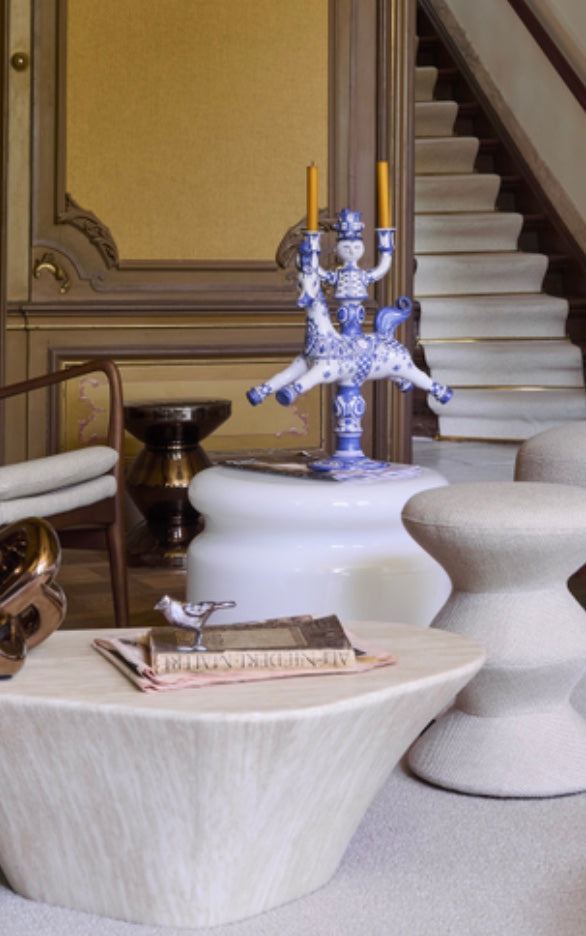 Pols Potten oval marble look salontafel