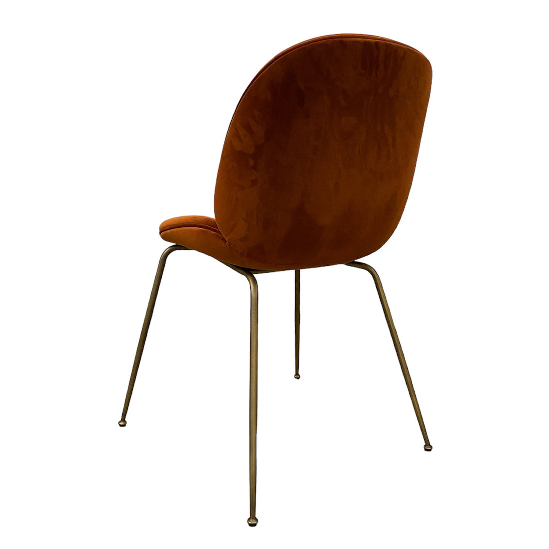 Gubi Beetle dining chair fully upholstered Dandy Rust