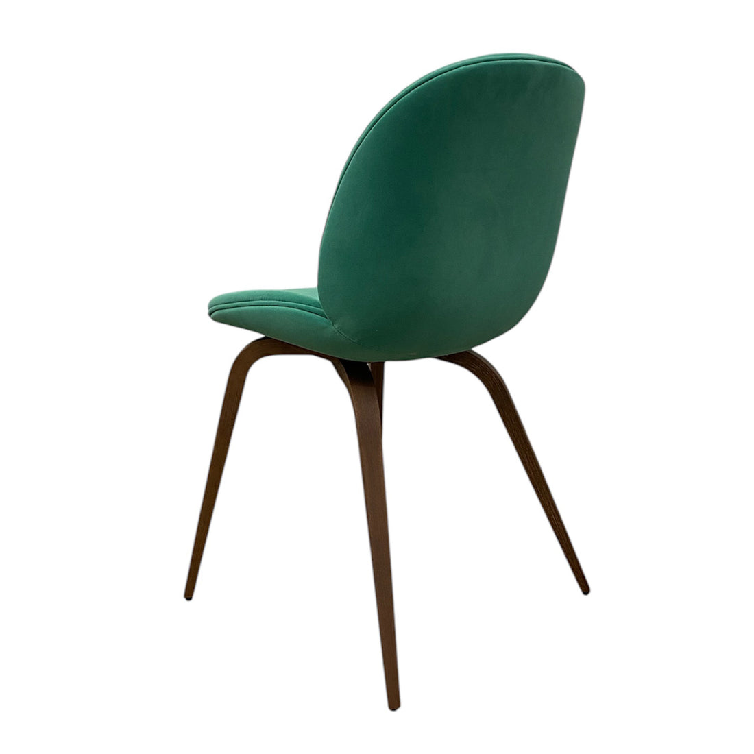 Gubi Beetle dining chair fully upholstered Sunday green