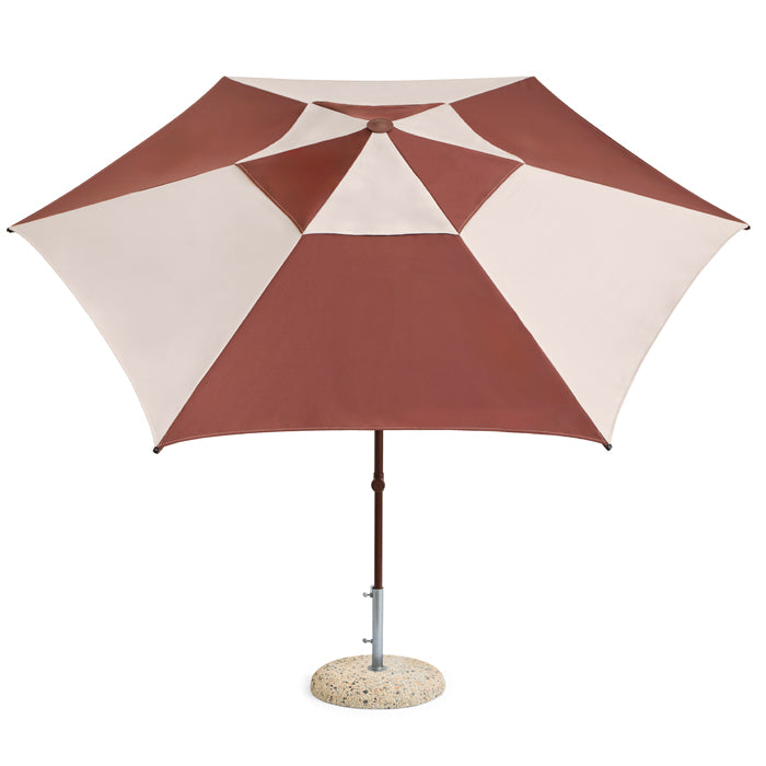 Hay Terrazza Parasol Hexagon Off White Burgundy 