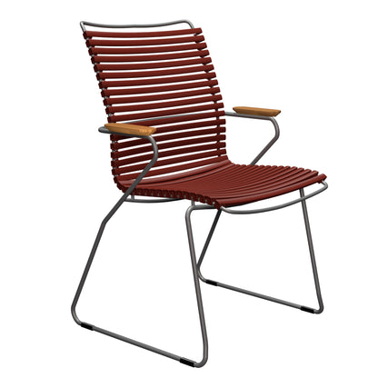 Houe Click dining tall back armchair outdoor paprika