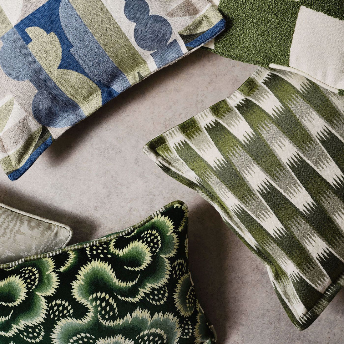 Harlequin stof Ludaix velvet Pacific 121258