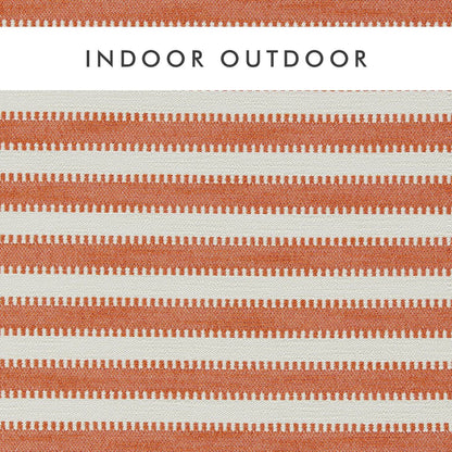 Harlequin stof Ocala Stripe in de kleur Clementine/Chalk 134528