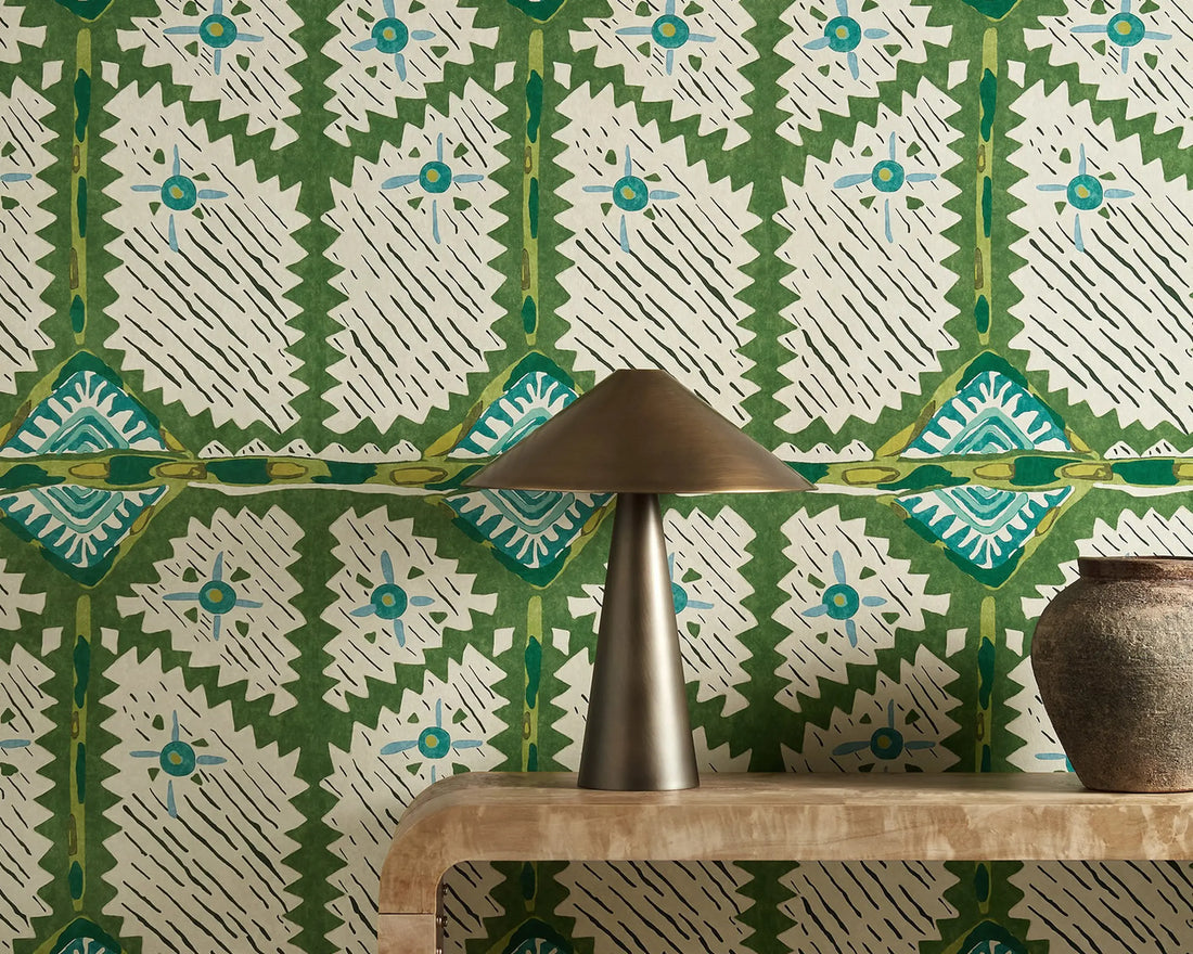 Harlequin behang Brocha Forest/Azul HFUP113363