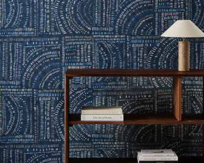 Harlequin behang Frescoes Sapphire/Kyanite/Quartz HDMW113295