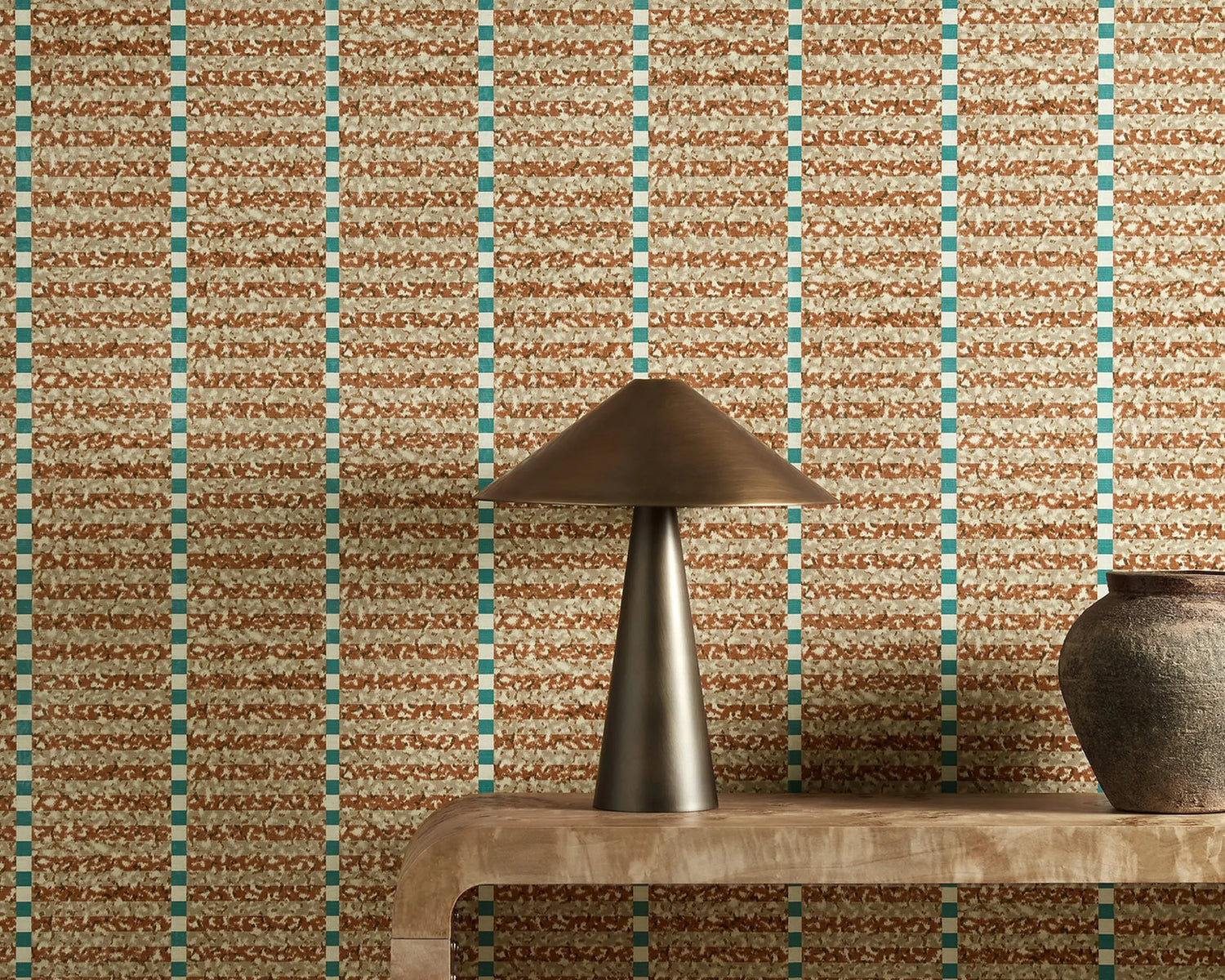 Harlequin behang Toluca Spice/Azul HFUP113352