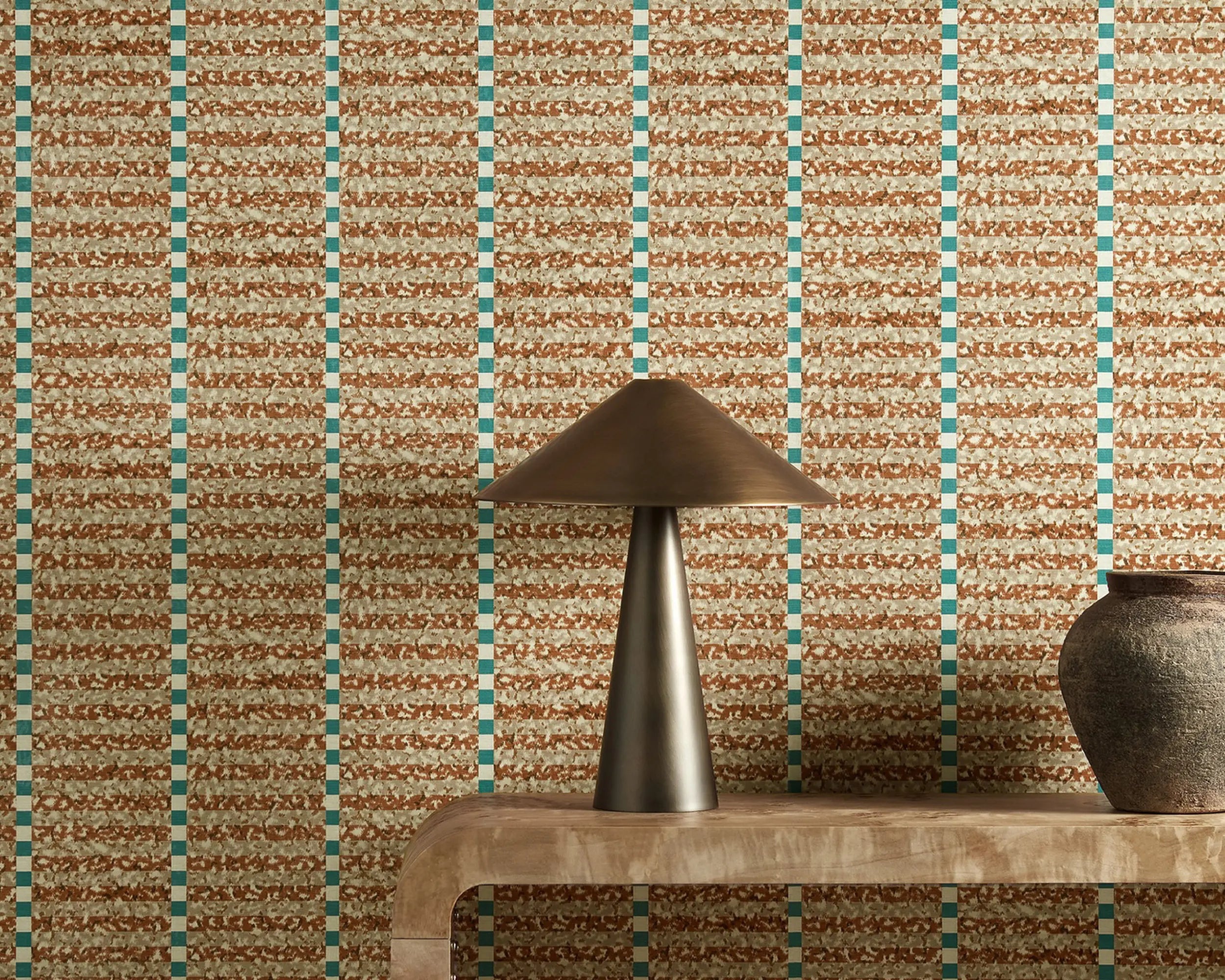 Harlequin behang Toluca Spice/Azul HFUP113352
