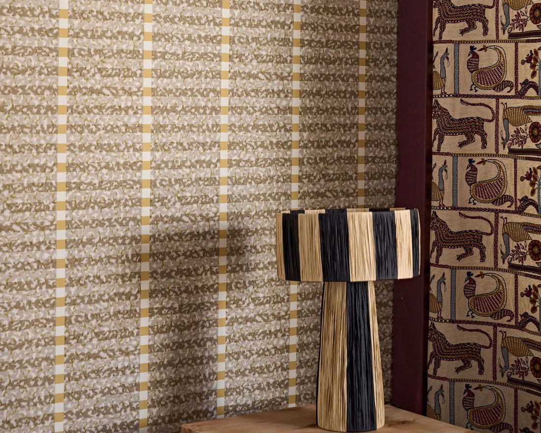 Harlequin behang Toluca Stone/Nectar HFUP113354