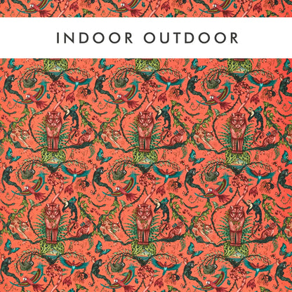 Harlequin in-outdoorstof Bosque Dreams Coral CCF0865-03