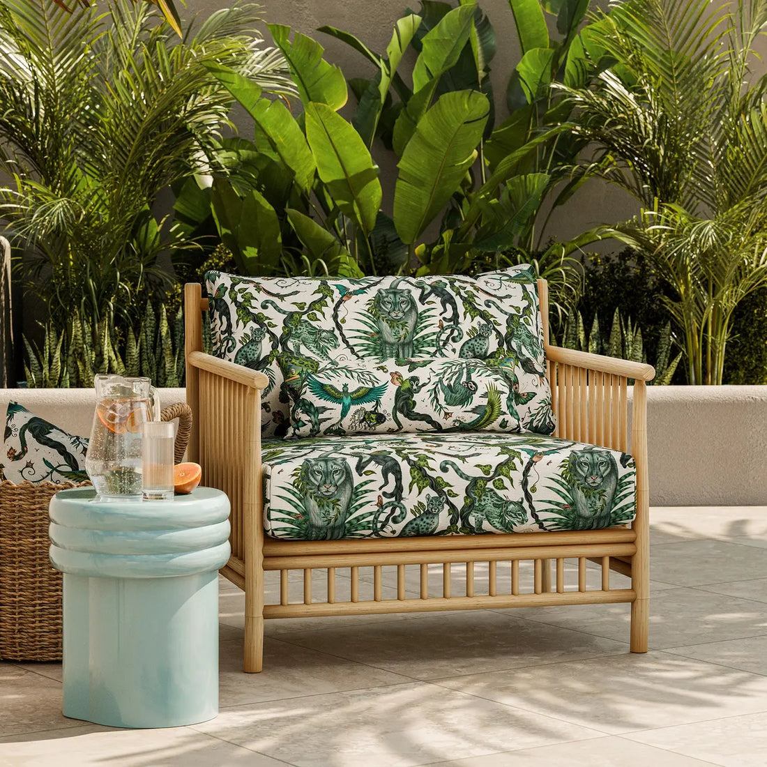 Harlequin in-outdoorstof Bosque Dreams Jungle CCF0865-02