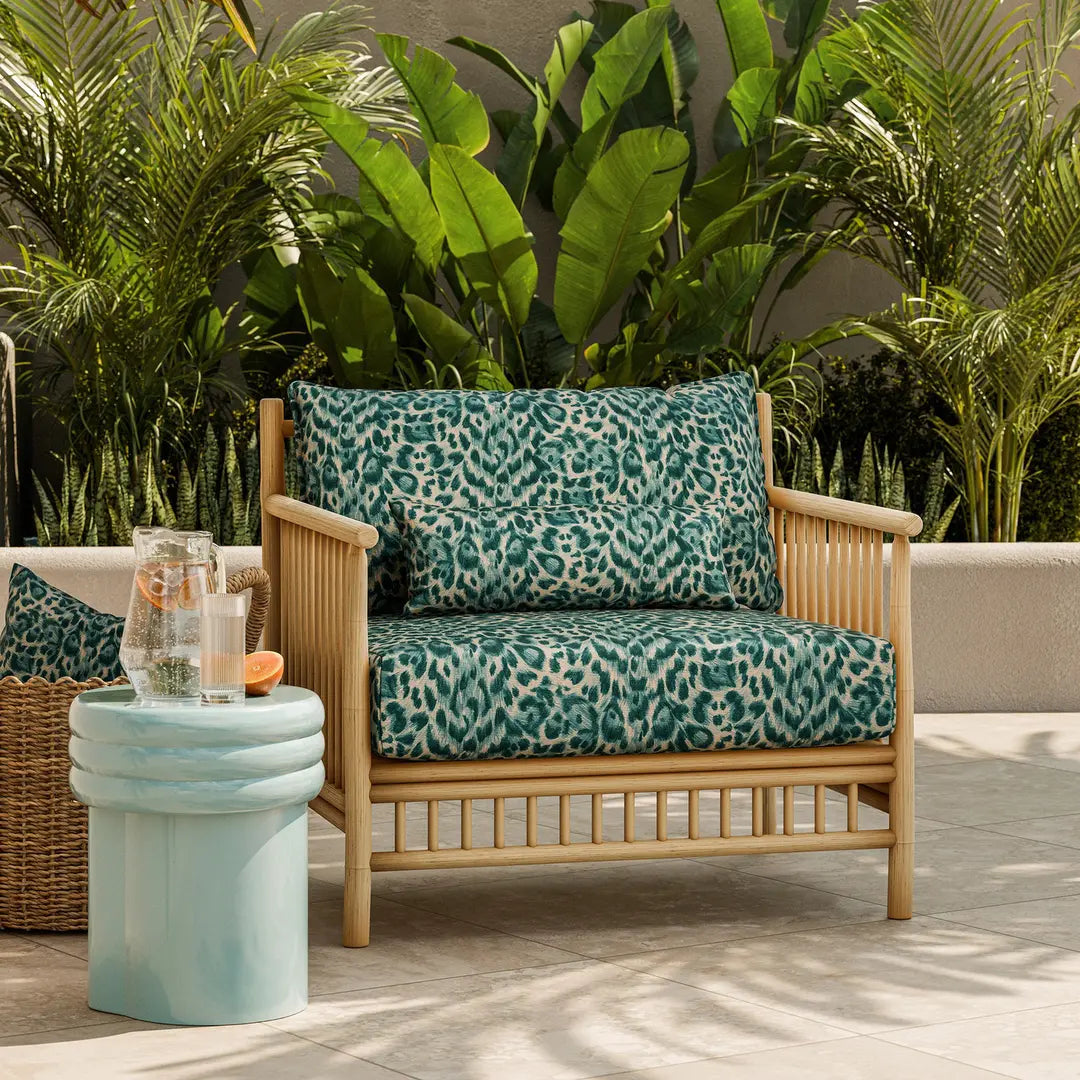 Harlequin in-outdoorstof Felis Teal CCF0866-01