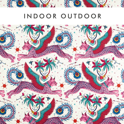 Harlequin in-outdoorstof Lynx Magenta CCF0868-02