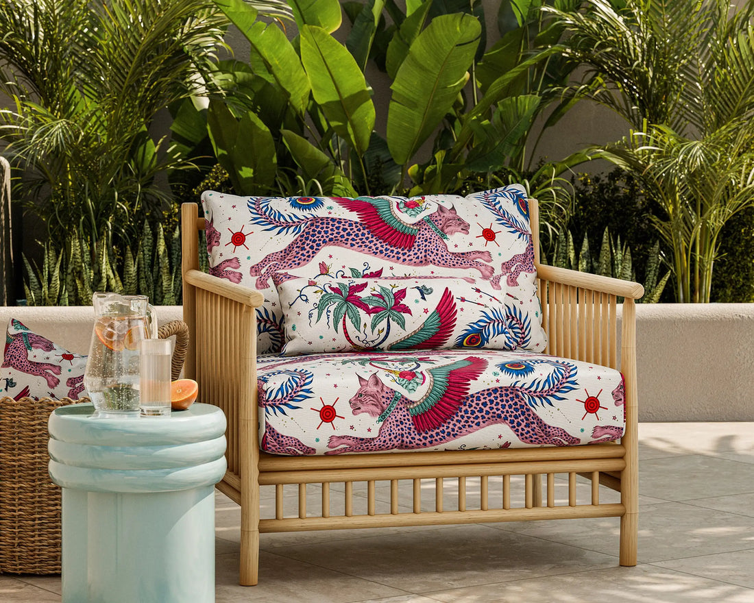 Harlequin in-outdoorstof Lynx Magenta CCF0868-02