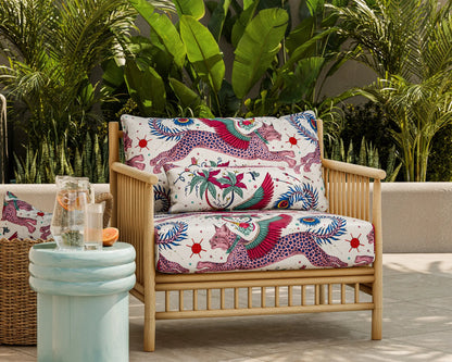 Harlequin in-outdoorstof Lynx Magenta CCF0868-02