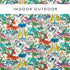 Harlequin in-outdoorstof Paradise lost Ivory CCF0869-02