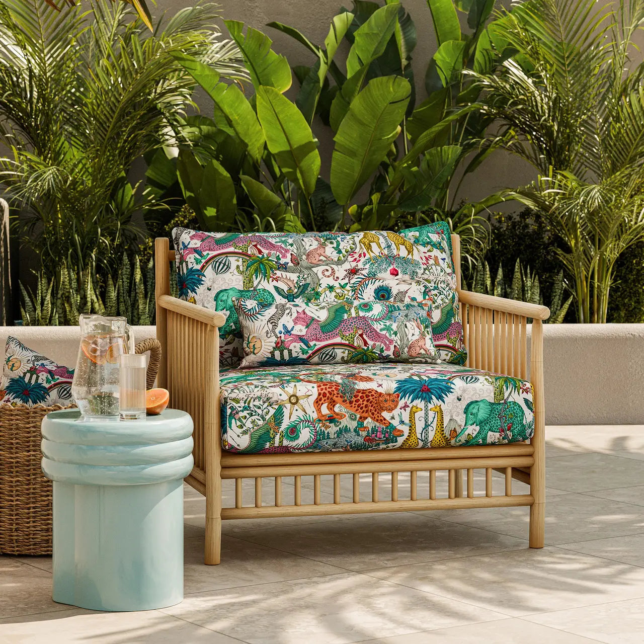 Harlequin in-outdoorstof Paradise lost Ivory CCF0869-02